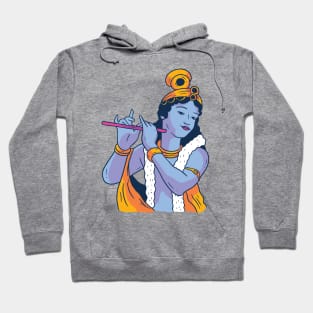 Lord Krishna Playing Flute - Janmashtami Hoodie